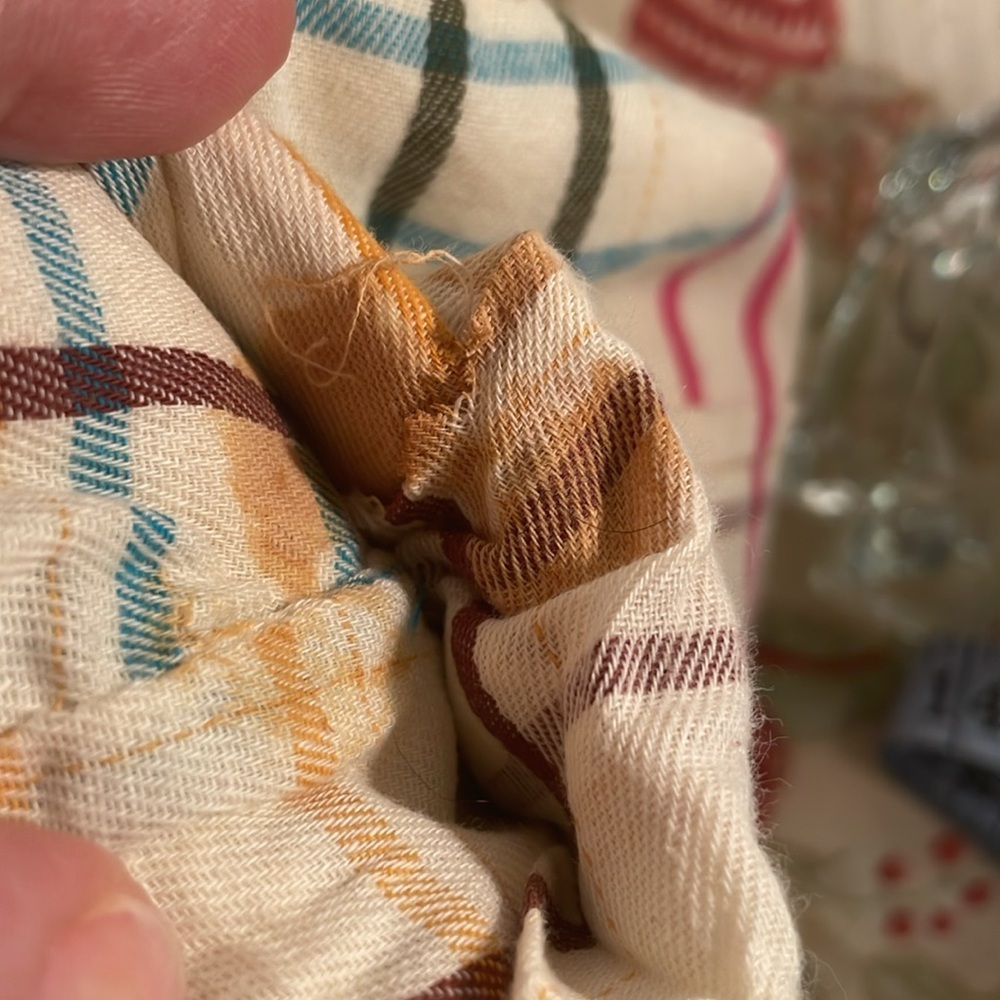 L.L. Bean RARE Sig Salt Wash Red Canvas Boat & Tote Check Print Inside - Picture 14 of 14